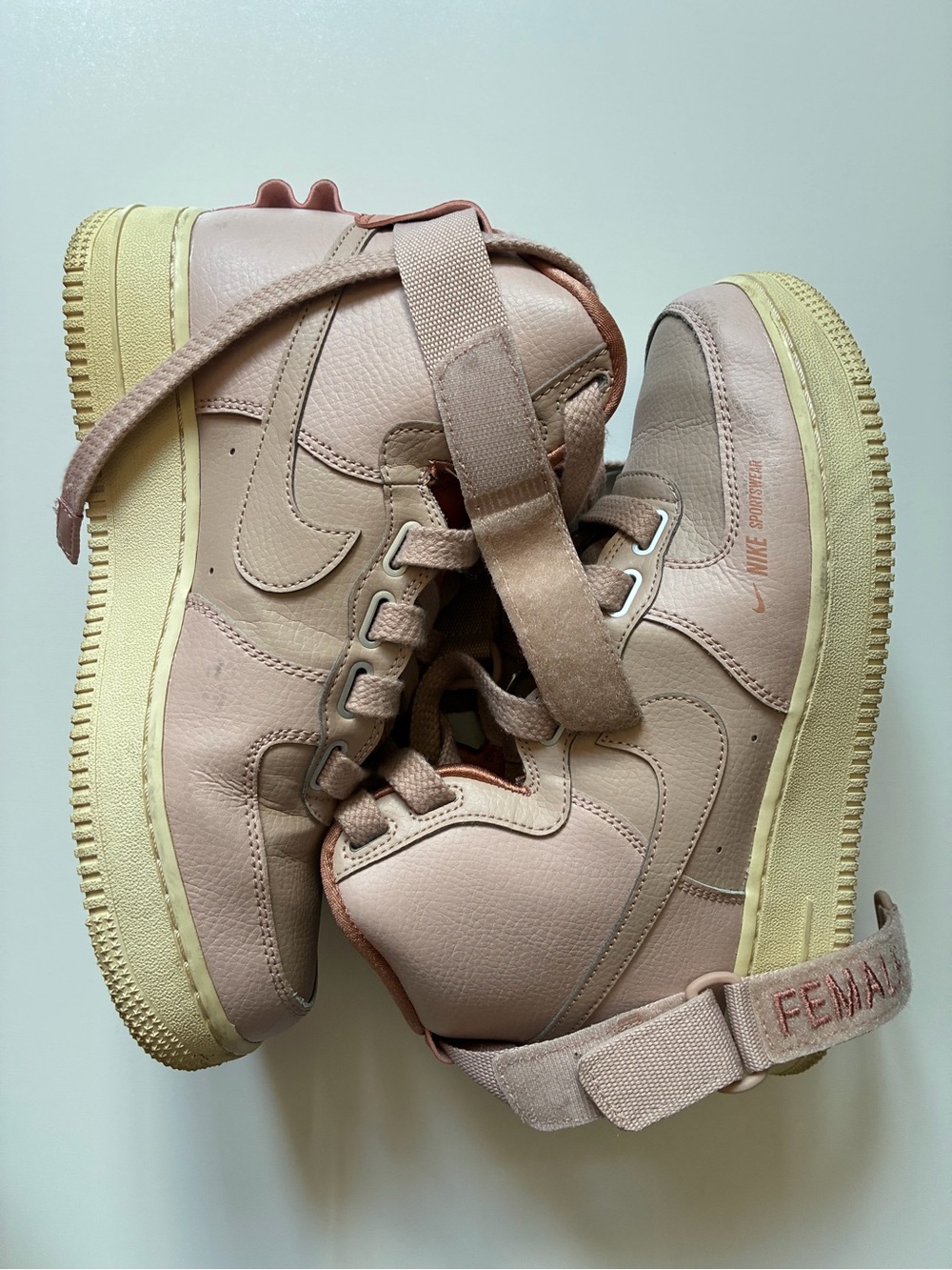 Nike Air Force 1 High Utility Pink Shoes - Size US 8